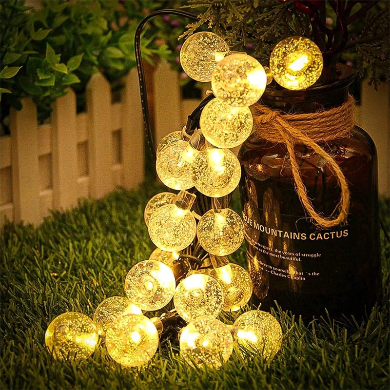 60 Led Crystal Globe Lights