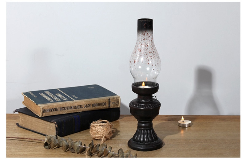 Retro Kerosene Lamp Style Candle Holder