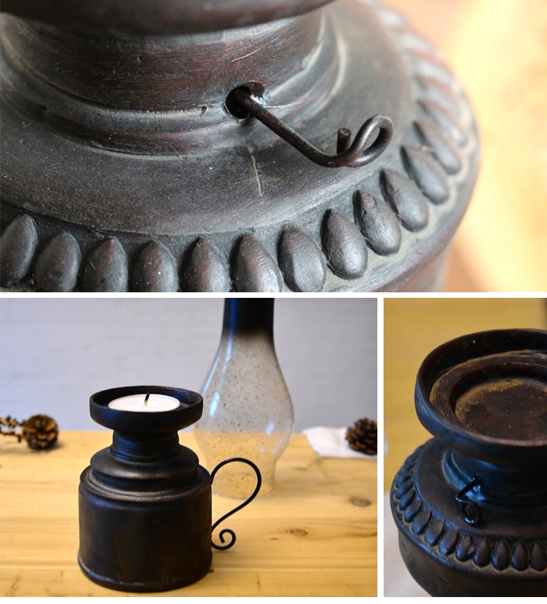Retro Kerosene Lamp Style Candle Holder
