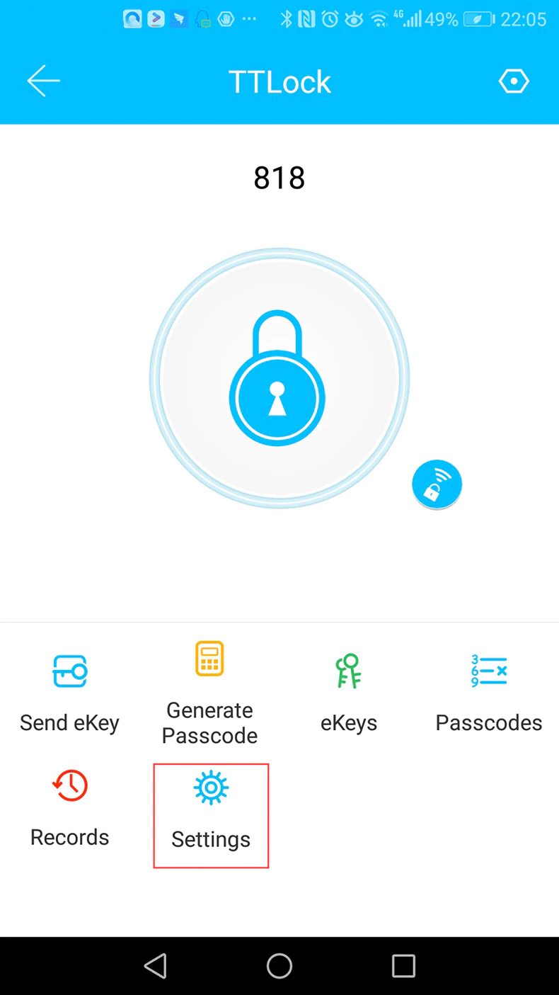 Smart Electronic Bluetooth Lock